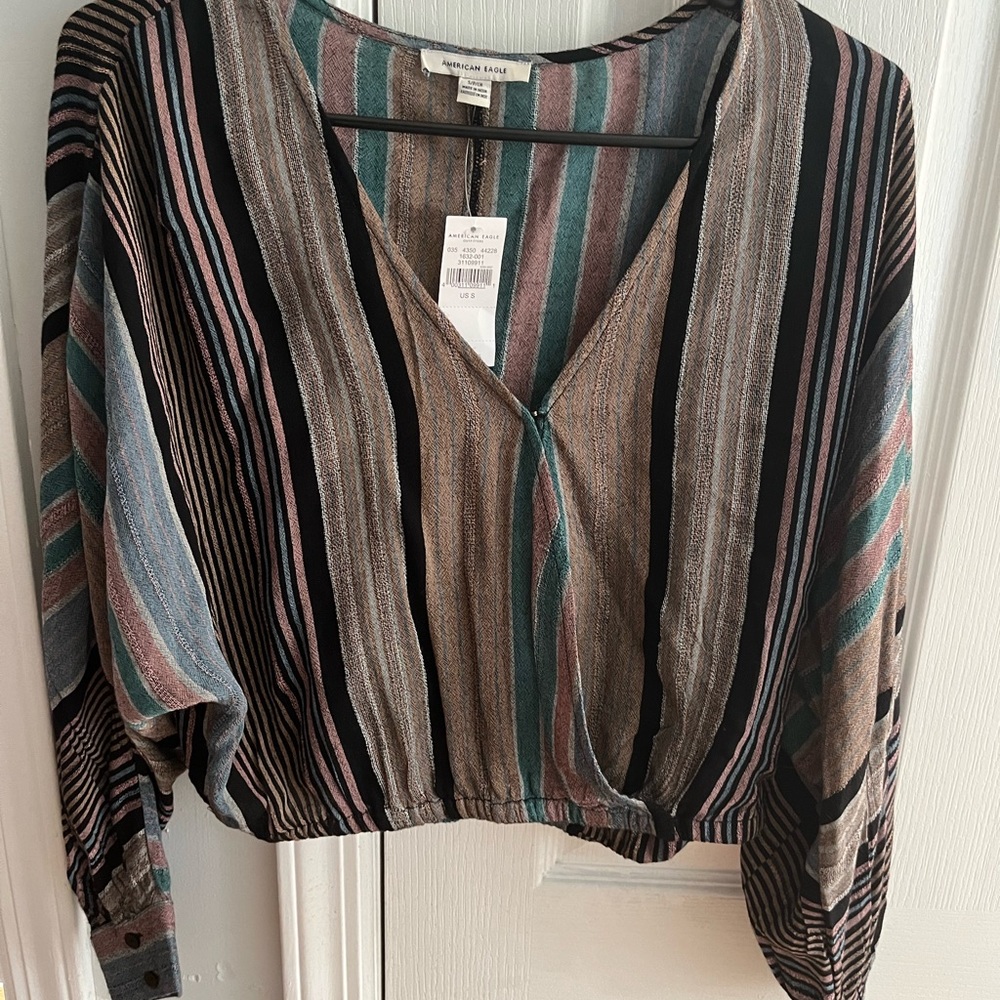 American Eagle Outfitters long sleeve striped top